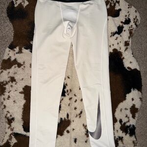 Nike White and Black Leggings
